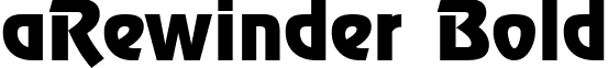 aRewinder Bold font - a_Rewinder Bold.ttf