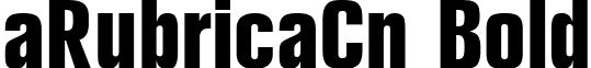 aRubricaCn Bold font - a_RubricaCn Bold.ttf