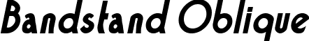Bandstand Oblique font - Bandstand Oblique.ttf