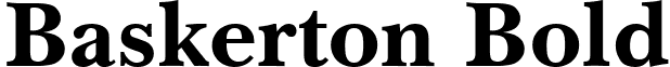 Baskerton Bold font - baskertonbold.ttf