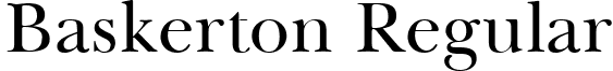 Baskerton Regular font - Baskerton Regular.ttf