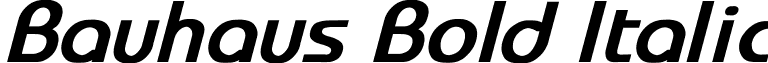 Bauhaus Bold Italic font - Bauhaus Bold Italic.ttf