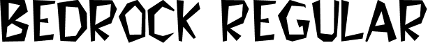 Bedrock Regular font - bedrk.ttf