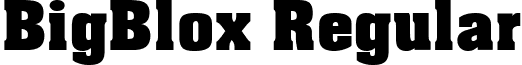BigBlox Regular font - BigBlox Regular.ttf