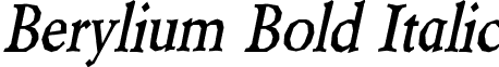 Berylium Bold Italic font - Berylium Bold Italic.ttf