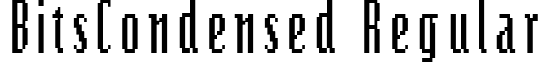 BitsCondensed Regular font - BitsCondensed Regular.ttf
