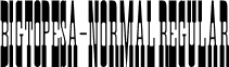 BigTopesa-Normal Regular font - BigTopesa-Normal Regular.ttf