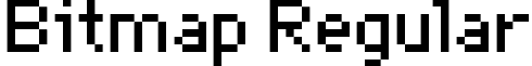 Bitmap Regular font - Bitmap Regular.ttf