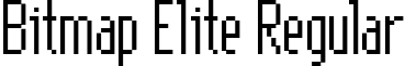 Bitmap Elite Regular font - Bitmap Elite Regular.ttf