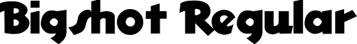 Bigshot Regular font - Bigshot Regular.ttf