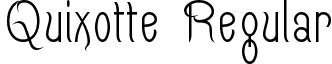 Quixotte Regular font - QUIXOT__.ttf