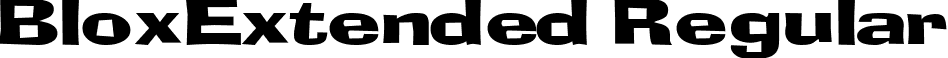 BloxExtended Regular font - BloxExtended Regular.ttf