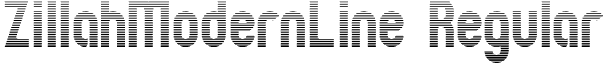 ZillahModernLine Regular font - ZILLML__.TTF