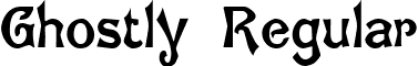 Ghostly Regular font - ghostly.TTF