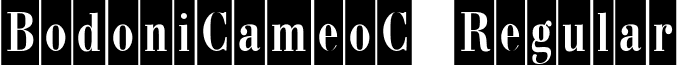 BodoniCameoC Regular font - BodoniCameoC Regular.ttf