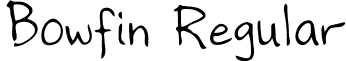 Bowfin Regular font - Bowfin Regular.ttf