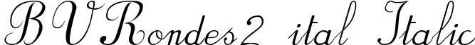 BVRondes2 ital Italic font - BV_Rondes2 ital  Italic.ttf