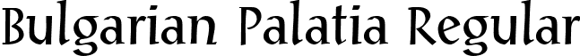 Bulgarian Palatia Regular font - Bulgarian Palatia Regular.ttf