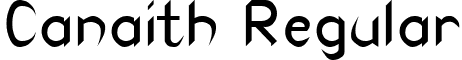 Canaith Regular font - Canaith Regular.ttf