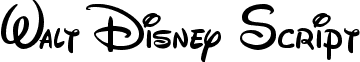 Walt Disney Script font - WaltDisneyScript.ttf