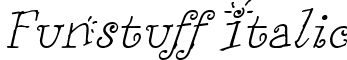 Funstuff Italic font - funsti.ttf
