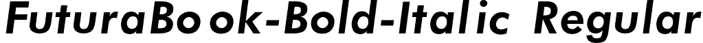 FuturaBook-Bold-Italic Regular font - Futura_Book-Bold-Italic Regular.ttf
