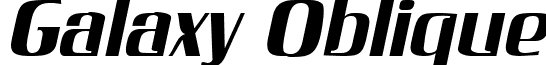 Galaxy Oblique font - Galaxy Oblique.ttf