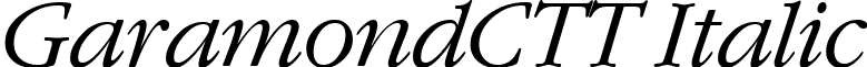 GaramondCTT Italic font - GaramondCTT Italic.ttf