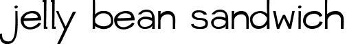 jelly bean sandwich font - jelly bean sandwich.ttf