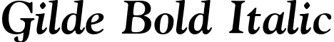 Gilde Bold Italic font - gildbi.ttf