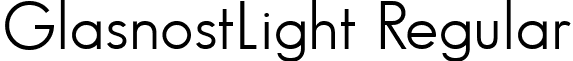 GlasnostLight Regular font - GlasnostLight Regular.ttf