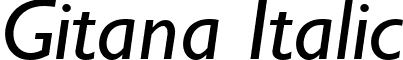 Gitana Italic font - Gitana Italic.ttf