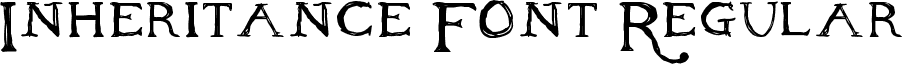 Inheritance Font Regular font - Inheritance.ttf