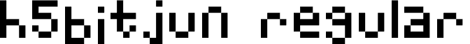 H5Bitjun Regular font - H5Bitjun Regular.ttf