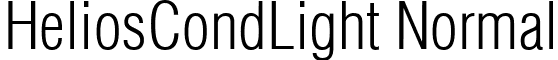 HeliosCondLight Normal font - HeliosCondLight Normal.ttf