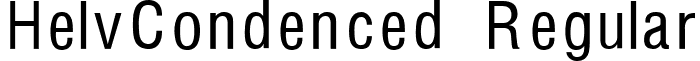 HelvCondenced Regular font - HelvCondenced Regular.ttf