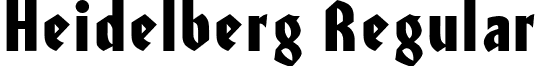 Heidelberg Regular font - Heidelberg Regular.ttf