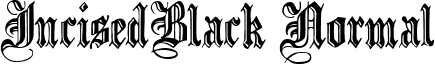 IncisedBlack Normal font - IncisedBlack Normal.ttf