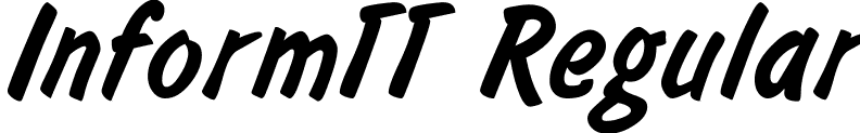 InformTT Regular font - InformTT Regular.ttf