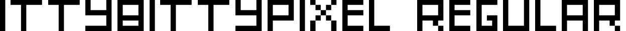 IttyBittyPixel Regular font - IttyBittyPixel Regular.ttf