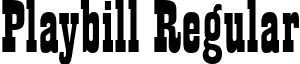 Playbill Regular font - playbiln.ttf
