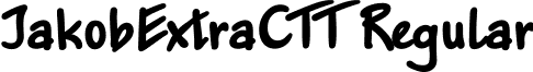 JakobExtraCTT Regular font - JakobExtraCTT Regular.ttf