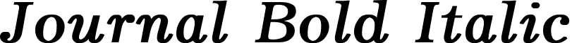 Journal Bold Italic font - Journal Bold Italic.ttf