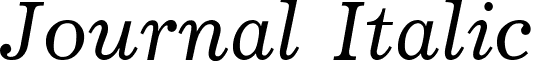 Journal Italic font - Journal Italic.ttf