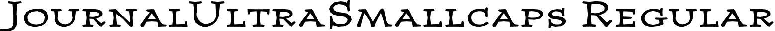 JournalUltraSmallcaps Regular font - JournalUltraSmallcaps Regular.ttf