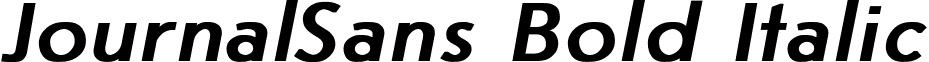 JournalSans Bold Italic font - JournalSans Bold Italic.ttf