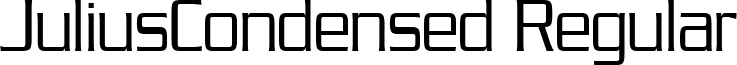 JuliusCondensed Regular font - juliusc.ttf