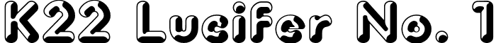 K22 Lucifer No. 1 font - K22 Lucifer No. 1.otf