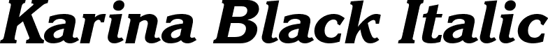 Karina Black Italic font - Karina Black Italic.ttf