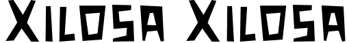 Xilosa Xilosa font - xilosa.ttf